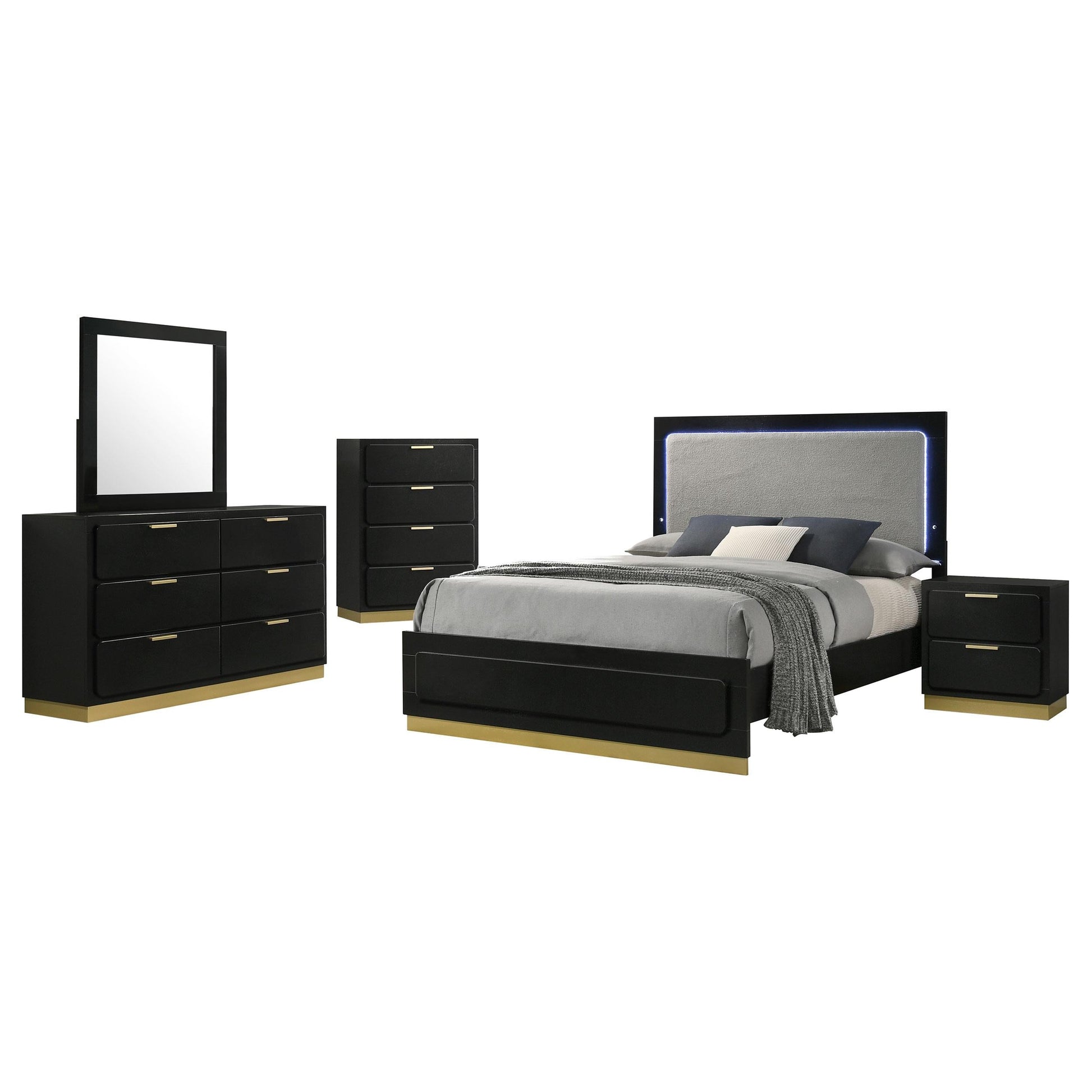 Caraway 5-Piece Set in Black