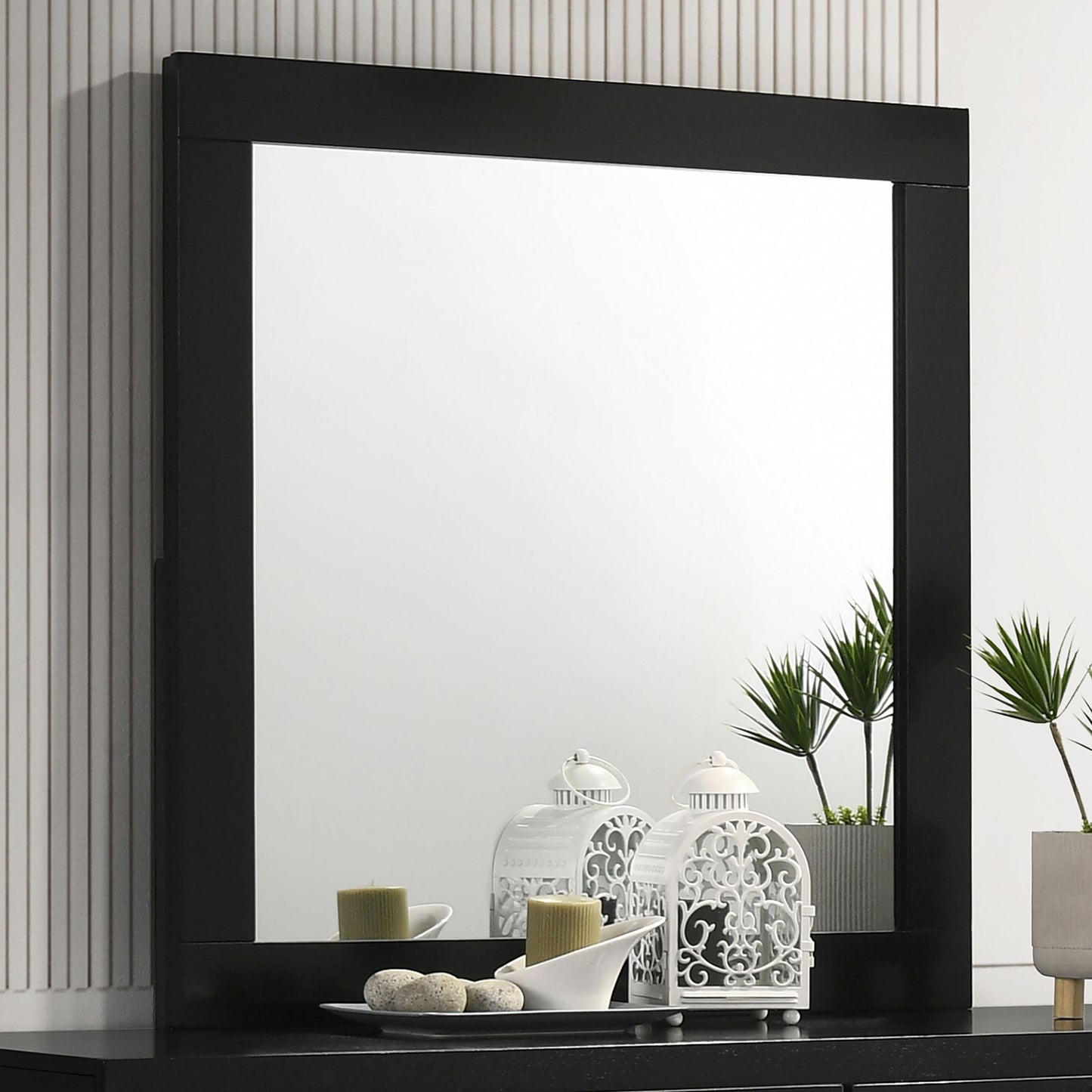 Caraway Dresser Mirror - Black