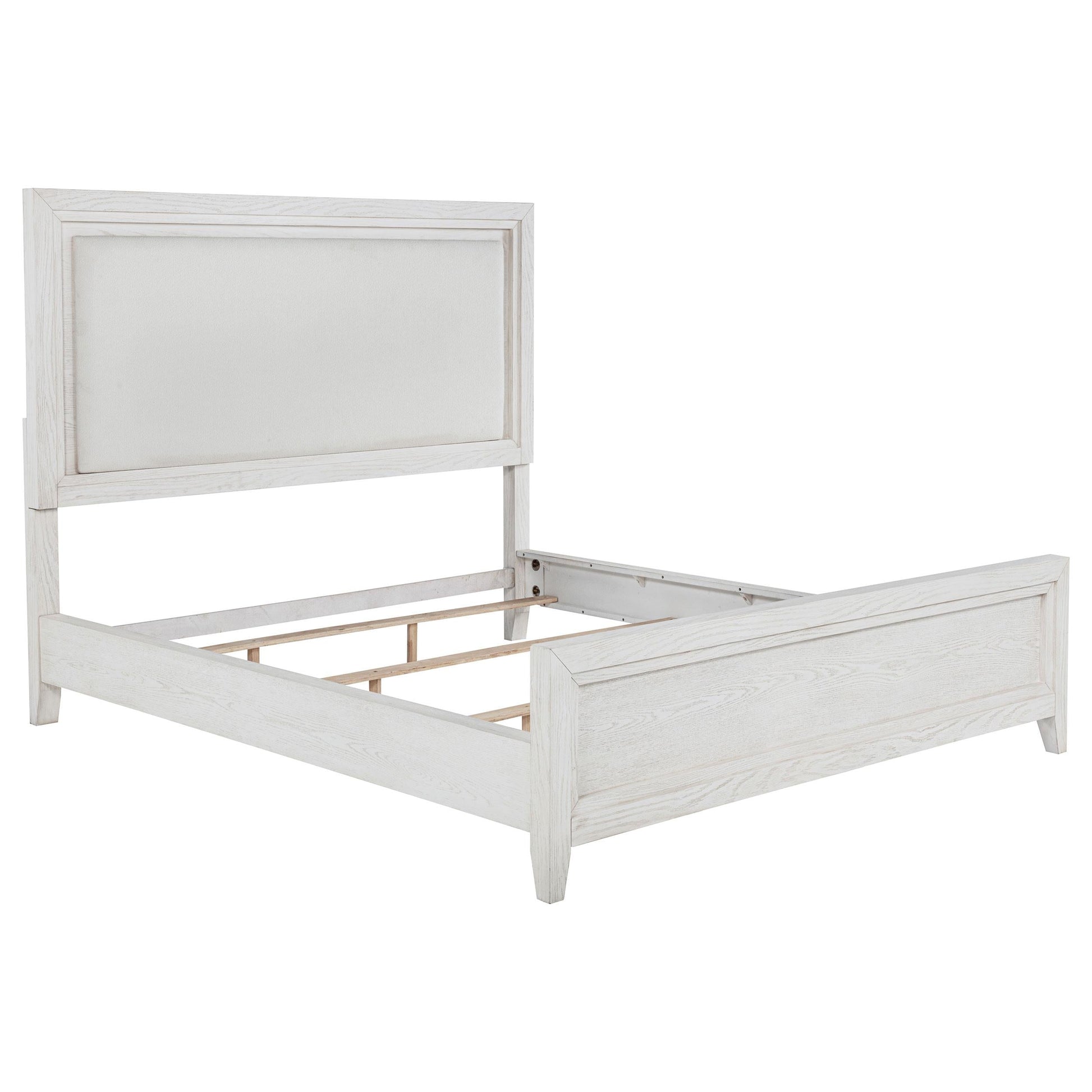 Marielle Bed in Distressed White