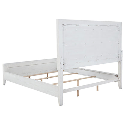 Marielle Bed in Distressed White