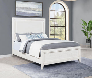 Marielle Bed in Distressed White