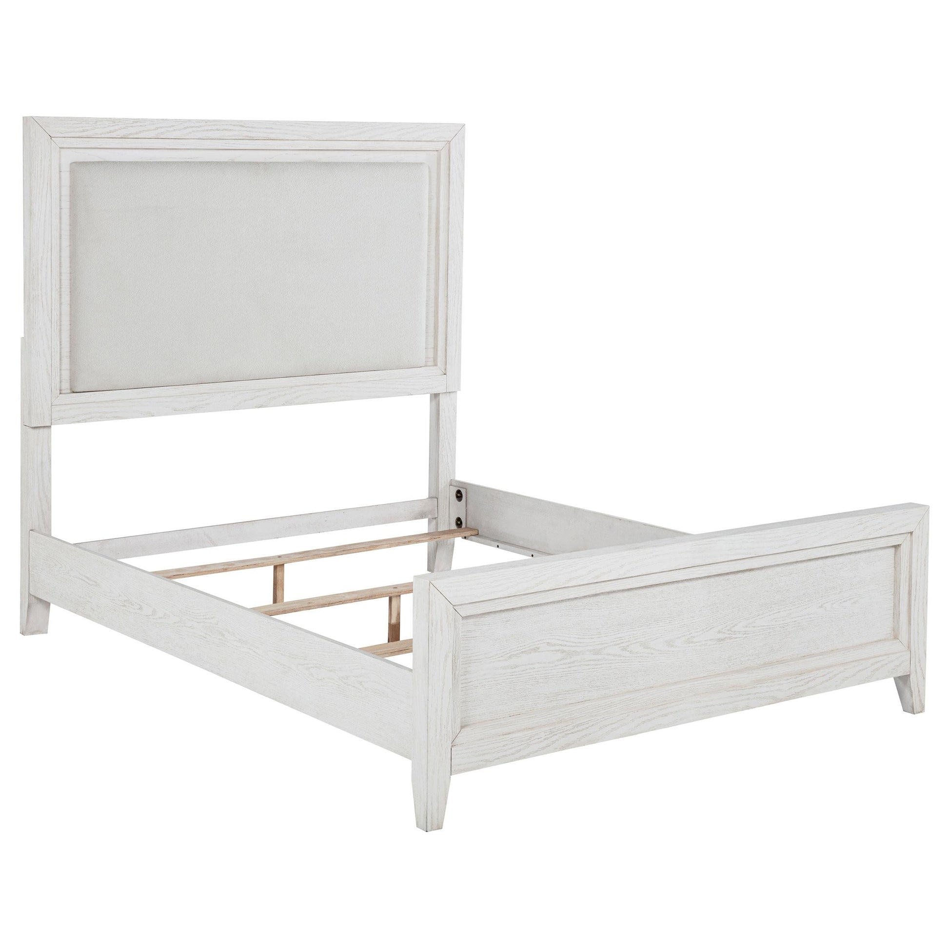Marielle Bed in Distressed White