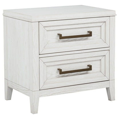 Marielle Nightstand in Distressed White - Coaster Furniture