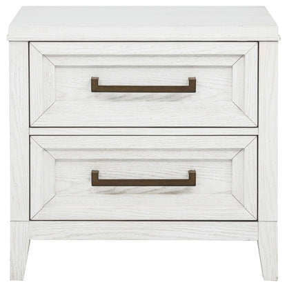Marielle Nightstand in Distressed White - Coaster Furniture