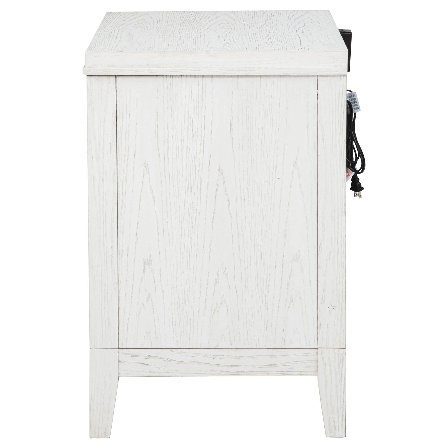 Marielle Nightstand in Distressed White - Coaster Furniture