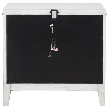 Marielle Nightstand in Distressed White - Coaster Furniture