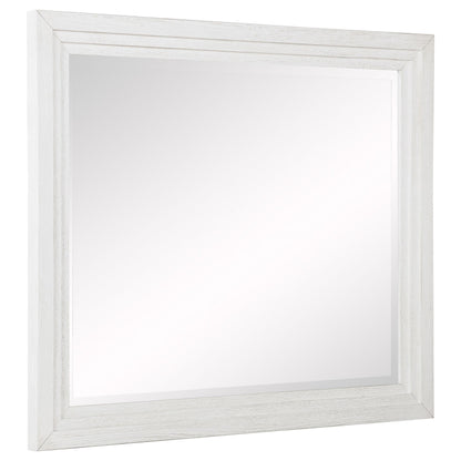 Marielle Dresser Mirror in Distressed White - Coaster Furniture