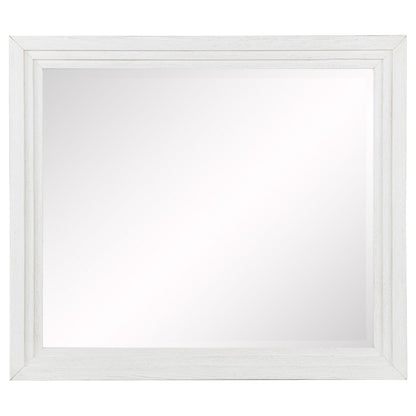 Marielle Dresser Mirror in Distressed White - Coaster Furniture