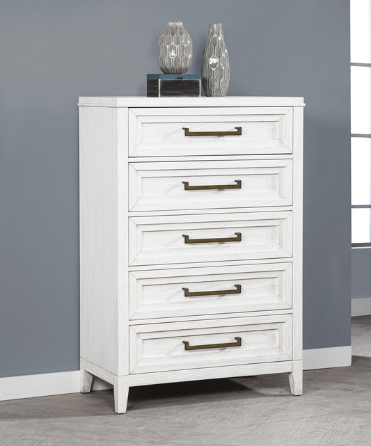 Marielle Chest in Distressed White - Coaster Furniture