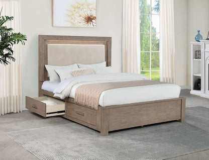 Kenora Queen Bed in Barley Brown - Coaster Furniture