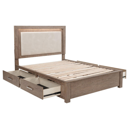Kenora Queen Bed in Barley Brown - Coaster Furniture