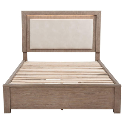 Kenora Queen Bed in Barley Brown - Coaster Furniture