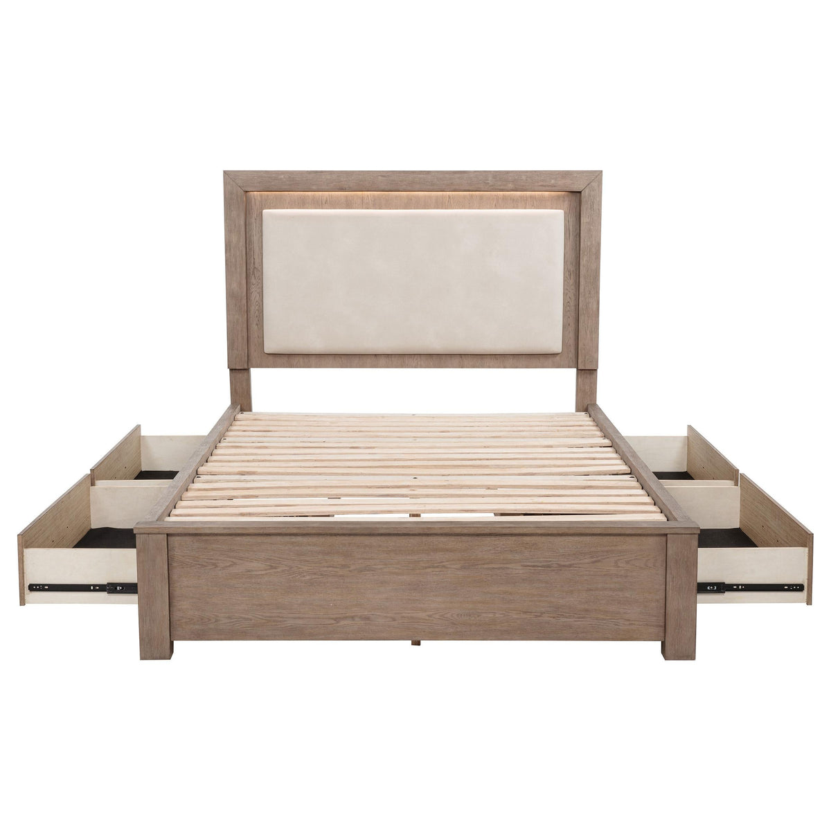 Kenora Queen Bed in Barley Brown - Coaster Furniture