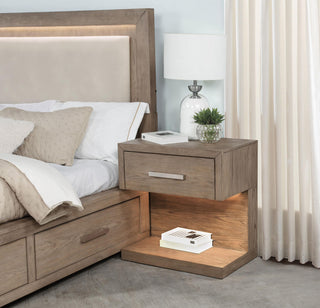 Kenora Nightstand in Barley Brown - Coaster Furniture