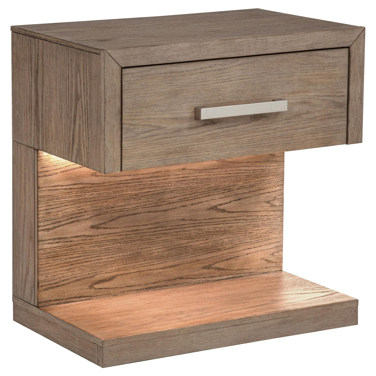 Kenora Nightstand in Barley Brown - Coaster Furniture