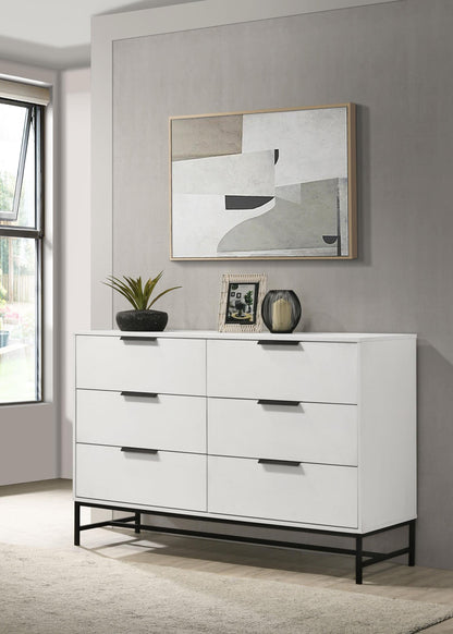 Sonora Dresser in White - Coaster Furniture