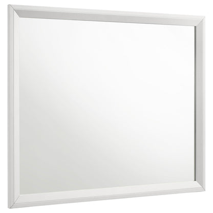 Sonora Dresser Mirror in White - Coaster Furniture