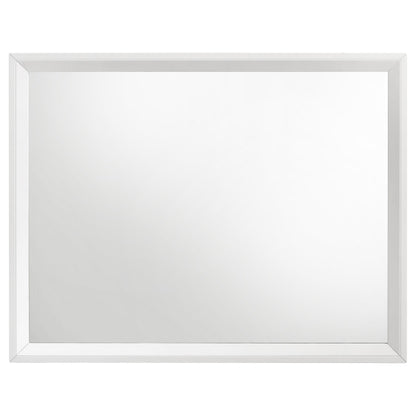 Sonora Dresser Mirror in White - Coaster Furniture