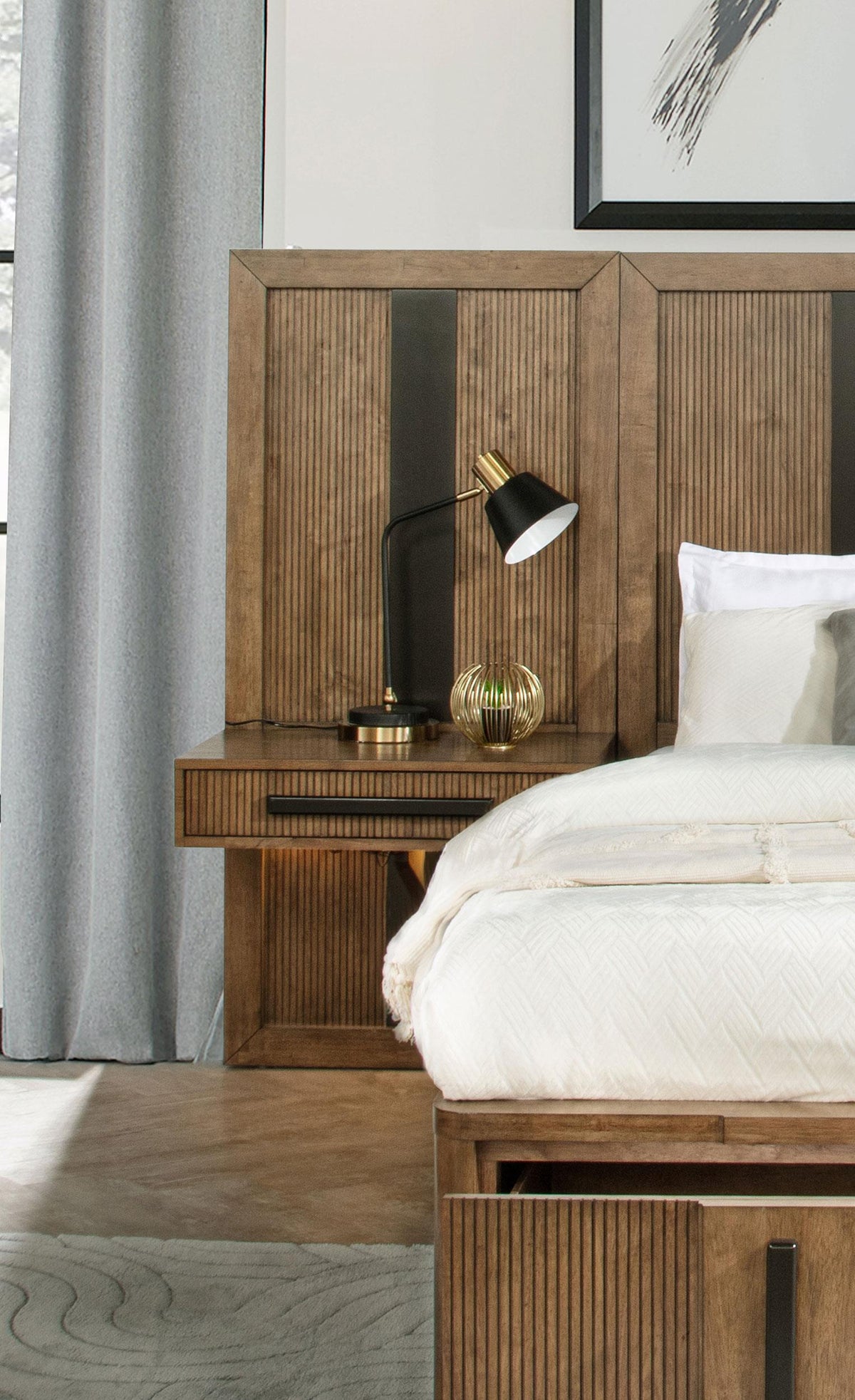 Terrace E King Bed in Ash Brown - Coaster Furniture