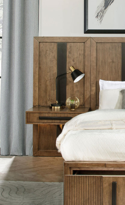 Terrace E King Bed in Ash Brown - Coaster Furniture
