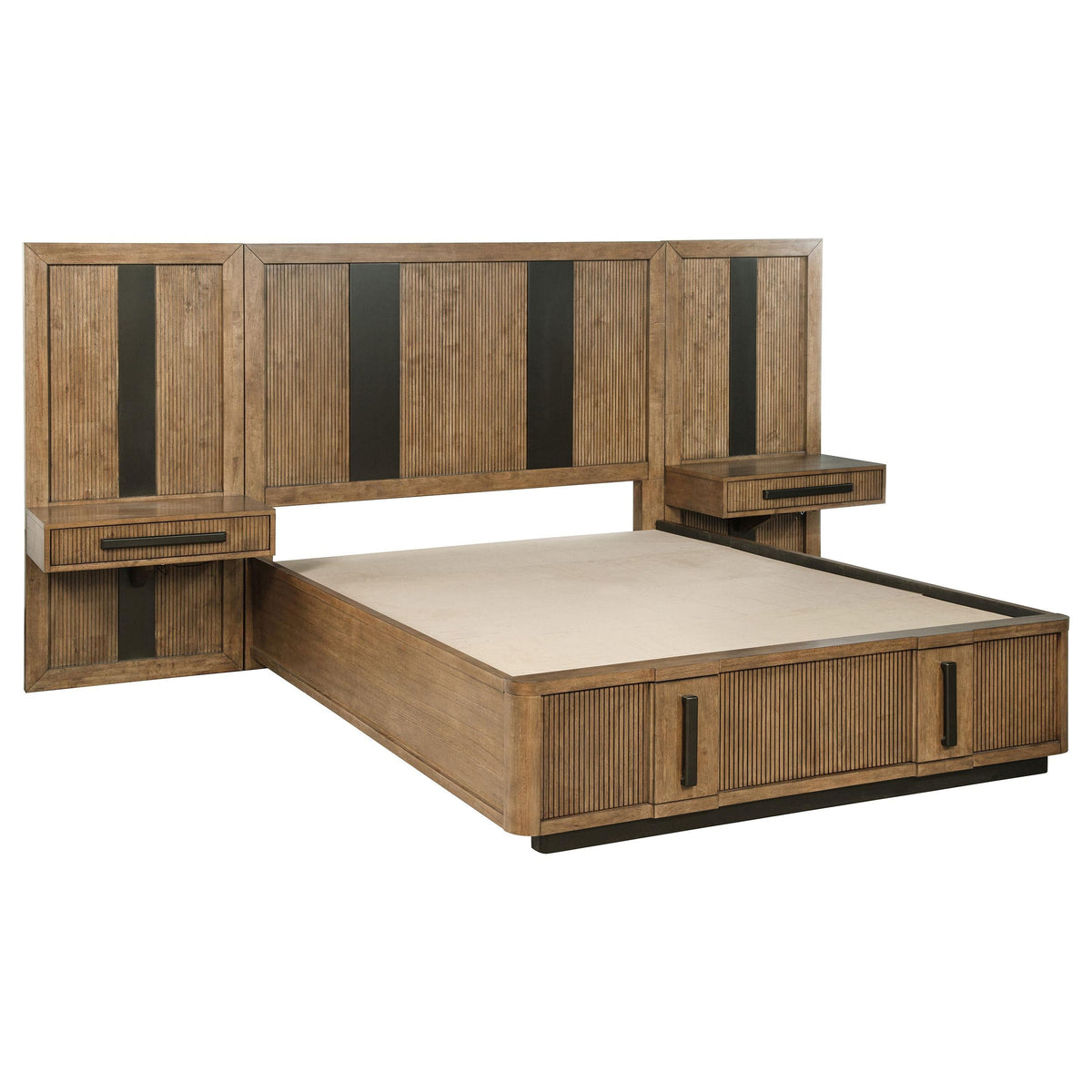 Terrace Queen Bed 3-Piece Set in Ash Brown - Coaster Furniture