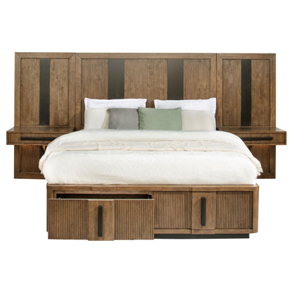 Terrace Queen Bed 3-Piece Set in Ash Brown - Coaster Furniture