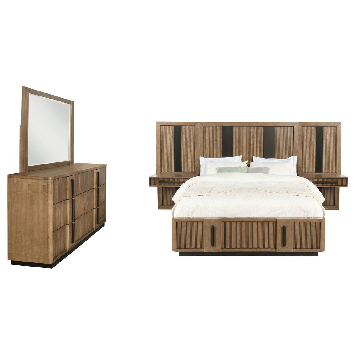 Terrace Queen 5-Piece Set in Ash Brown - Coaster Furniture