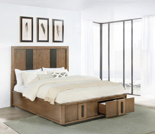 Terrace Queen Bed in Ash Brown - Coaster Furniture