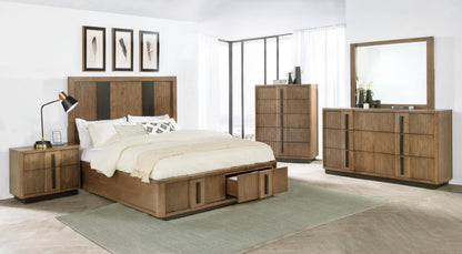 Terrace Queen Bed in Ash Brown - Coaster Furniture