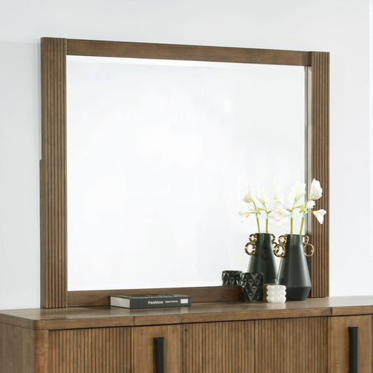 Terrace Dresser Mirror in Ash Brown - Coaster Furniture