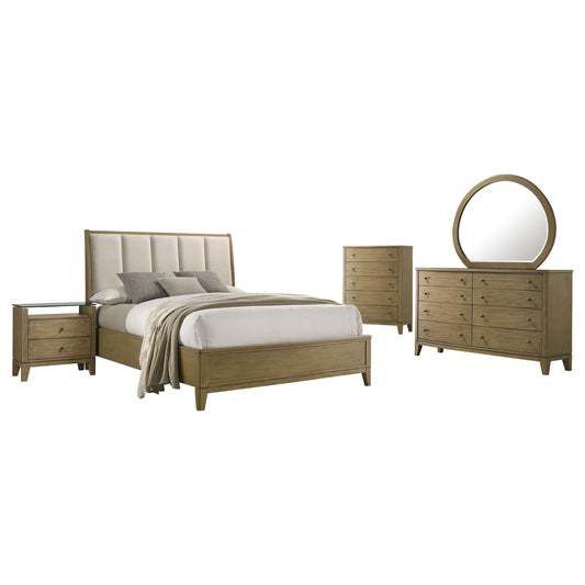 Granada Bed 5-Piece Set in Natural Pine