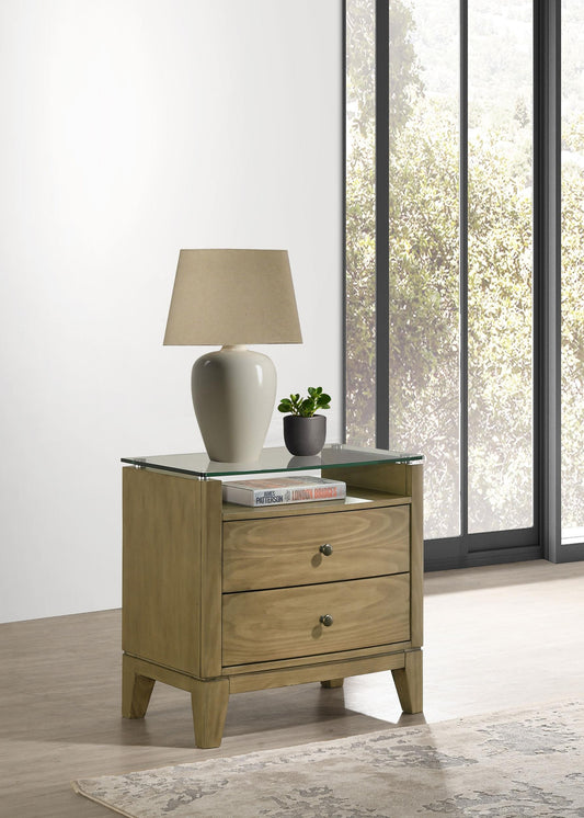 Granada Nightstand in Natural Pine - Coaster Furniture