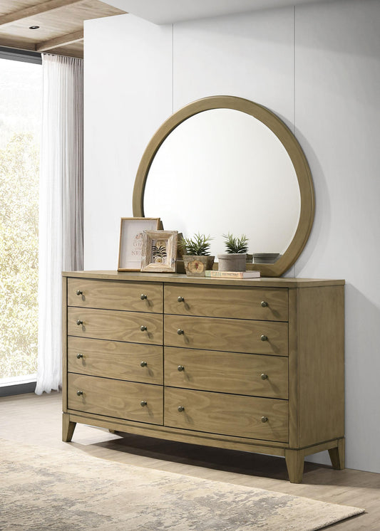 Granada Dresser With Mirror in Natural Pine - Coaster Furniture