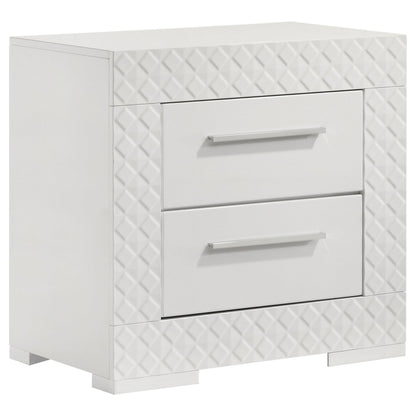 Ives Nightstand - White High Gloss