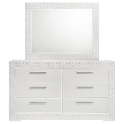 Ives Dresser With Mirror - White High Gloss