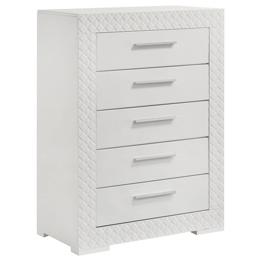 Ives Chest in White High Gloss - Coaster Furniture