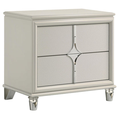 Olivia Nightstand in Pearl White - Coaster Furniture