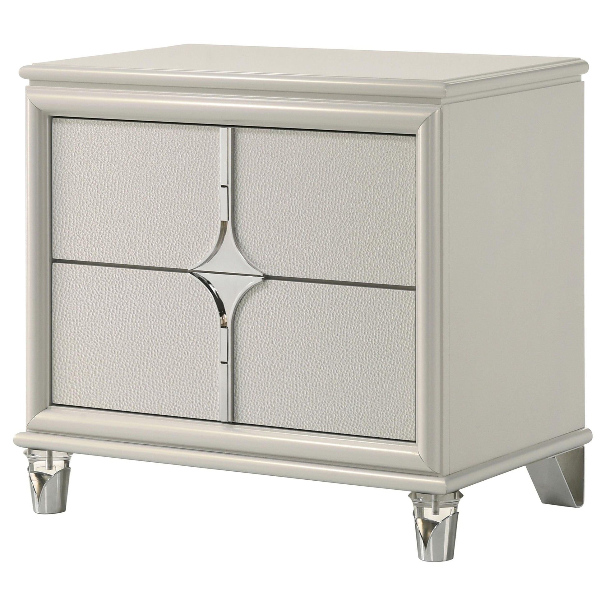 Olivia Nightstand in Pearl White - Coaster Furniture