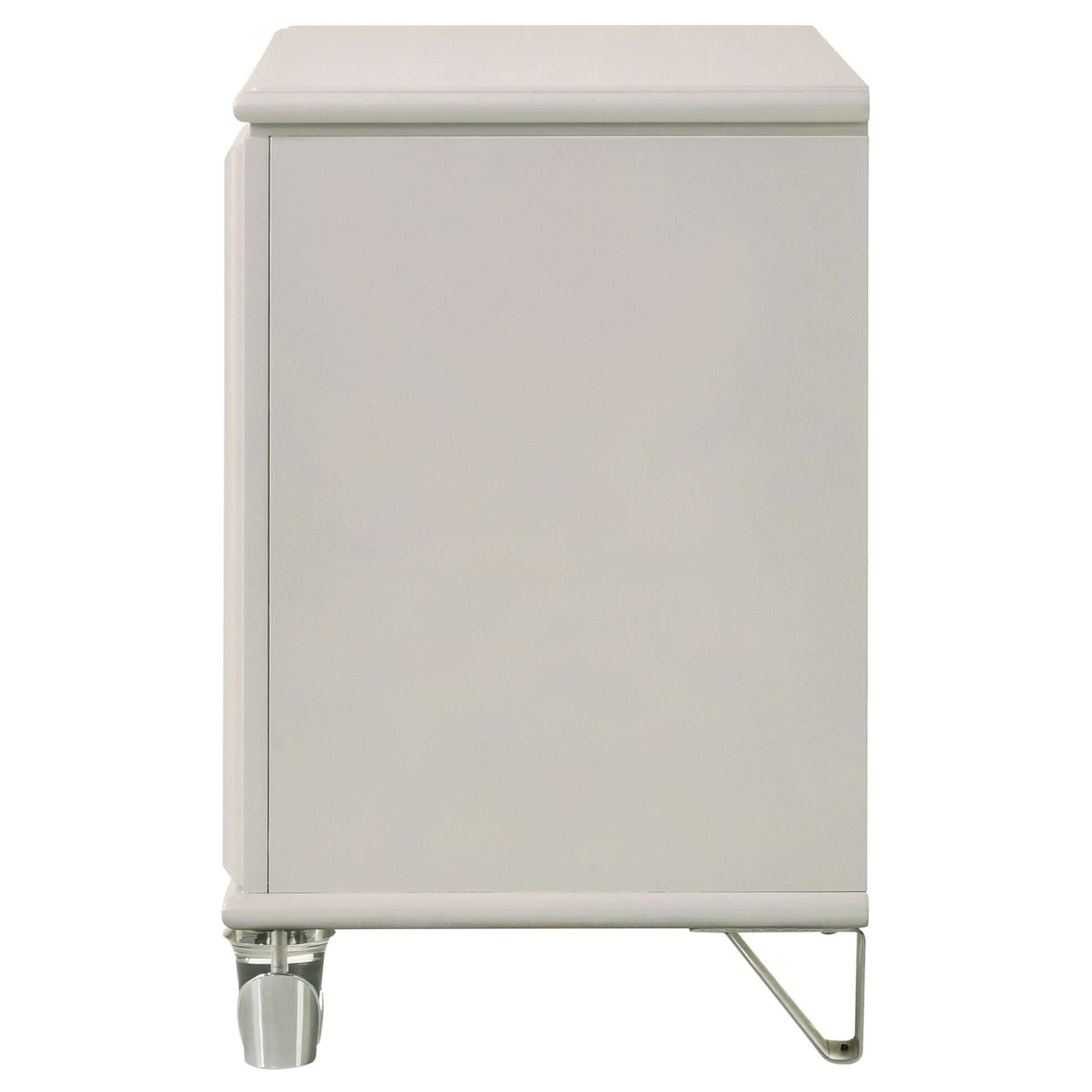Olivia Nightstand in Pearl White - Coaster Furniture