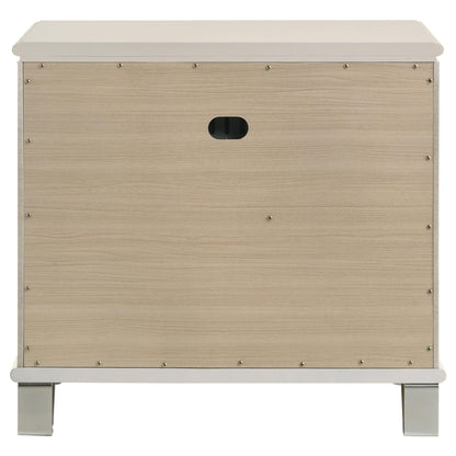 Olivia Nightstand in Pearl White - Coaster Furniture