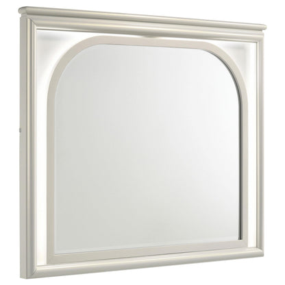 Olivia Dresser Mirror in Pearl White - Coaster Furniture