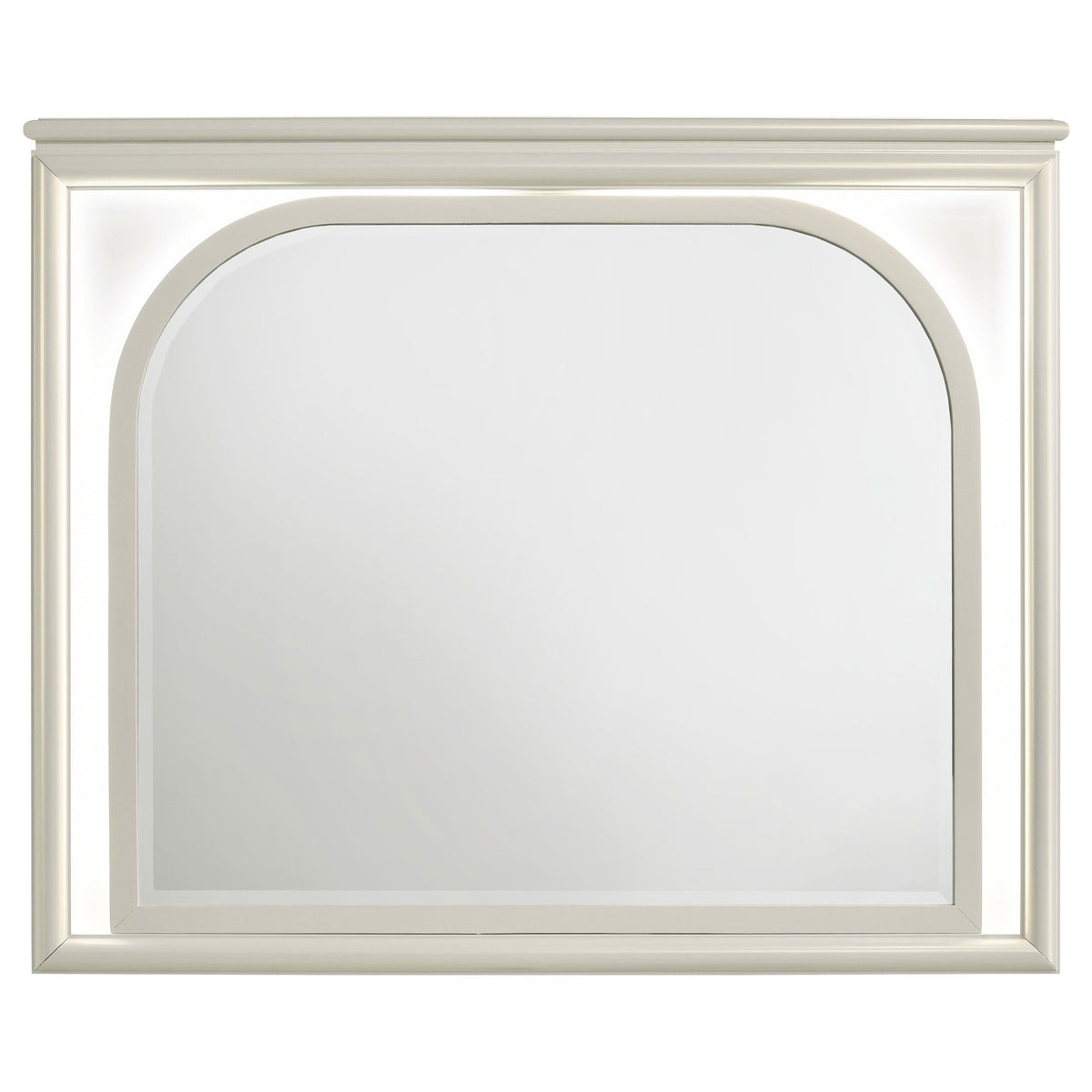 Olivia Dresser Mirror in Pearl White - Coaster Furniture