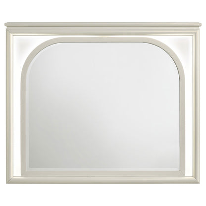 Olivia Dresser Mirror in Pearl White - Coaster Furniture