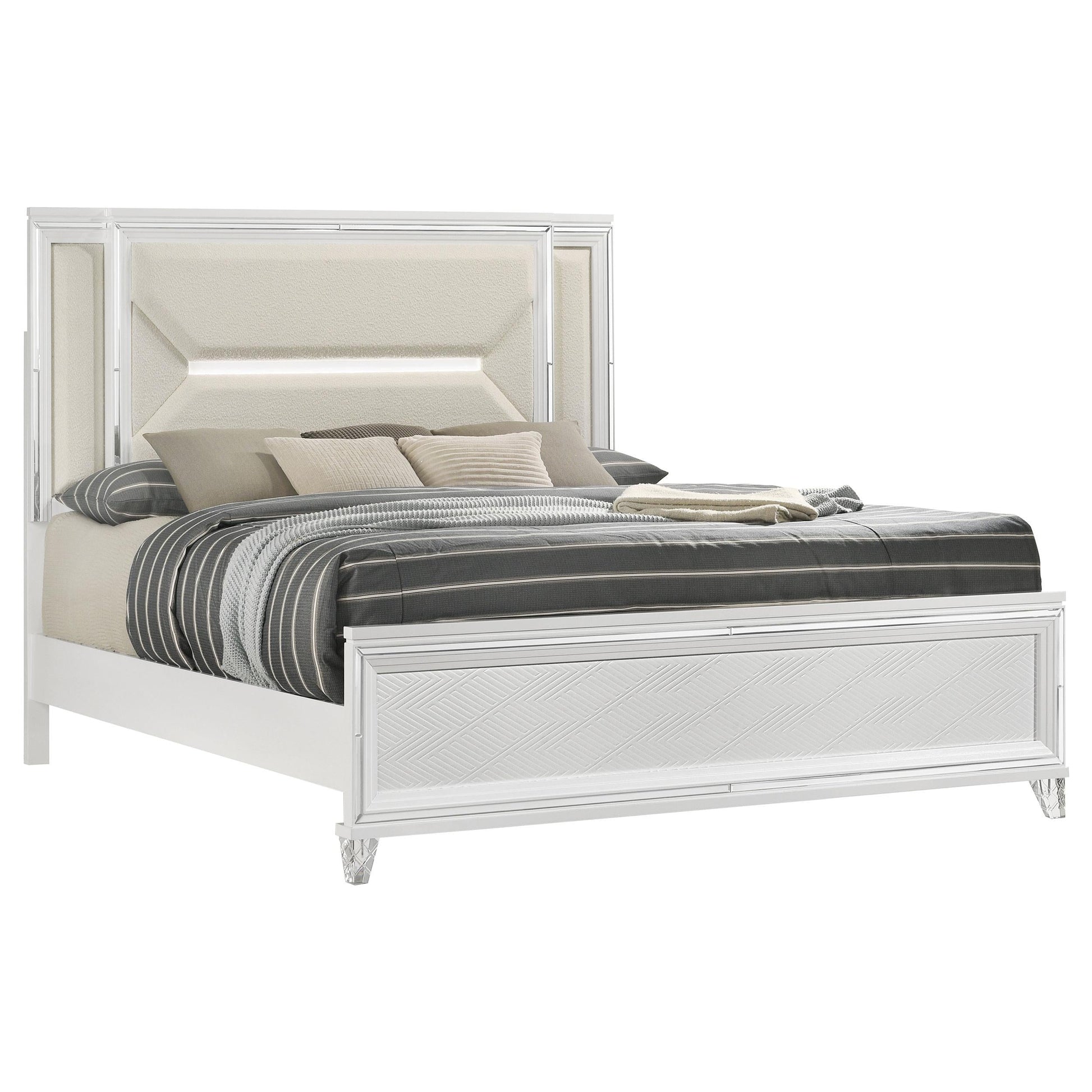 Marmore Bed in White