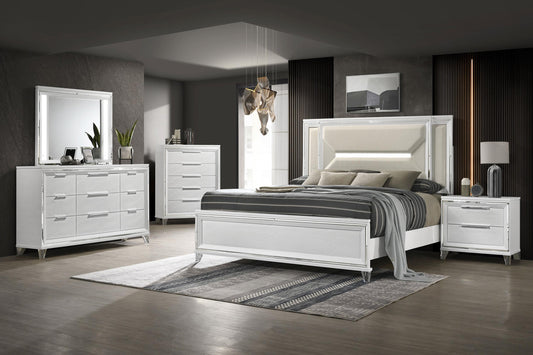 Marmore Bed 5-Piece Set in White