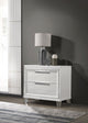 Marmore Nightstand in White - Coaster Furniture