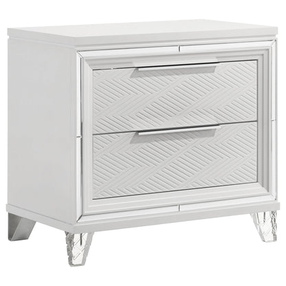 Marmore Nightstand in White - Coaster Furniture