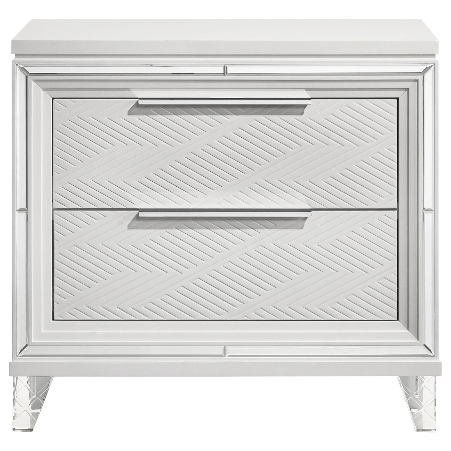 Marmore Nightstand in White - Coaster Furniture