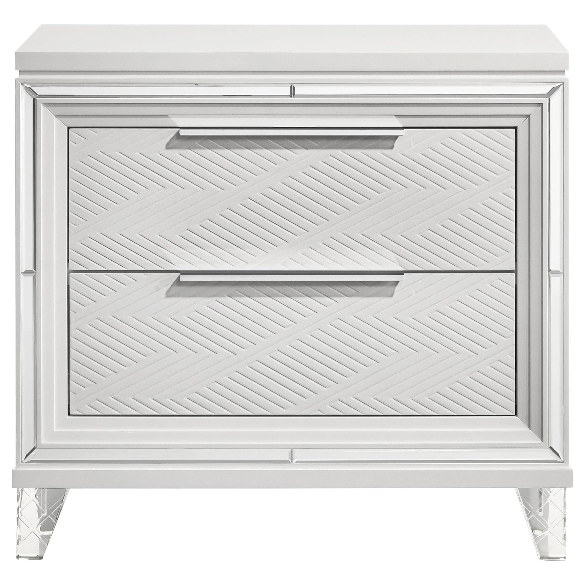 Marmore Nightstand in White - Coaster Furniture
