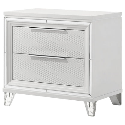 Marmore Nightstand in White - Coaster Furniture
